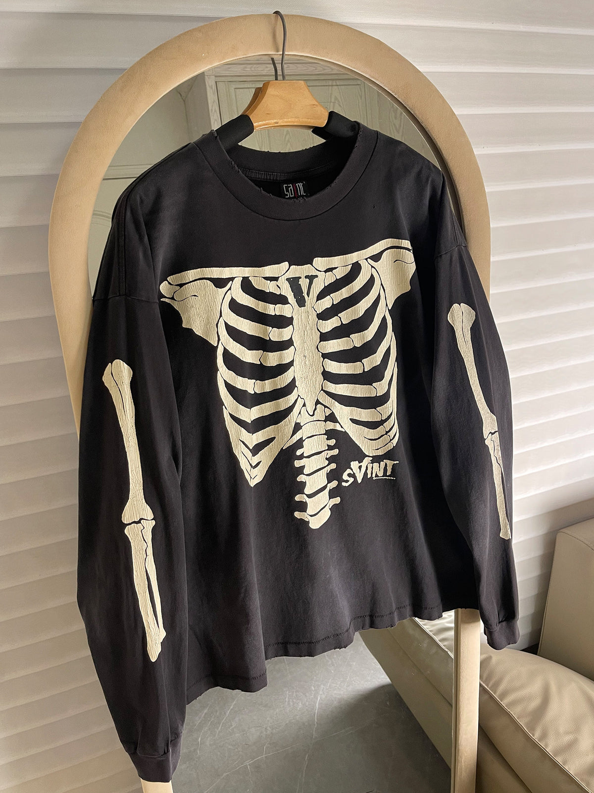 Skeleton Long-Sleeve T-Shirt – Front & Back Print