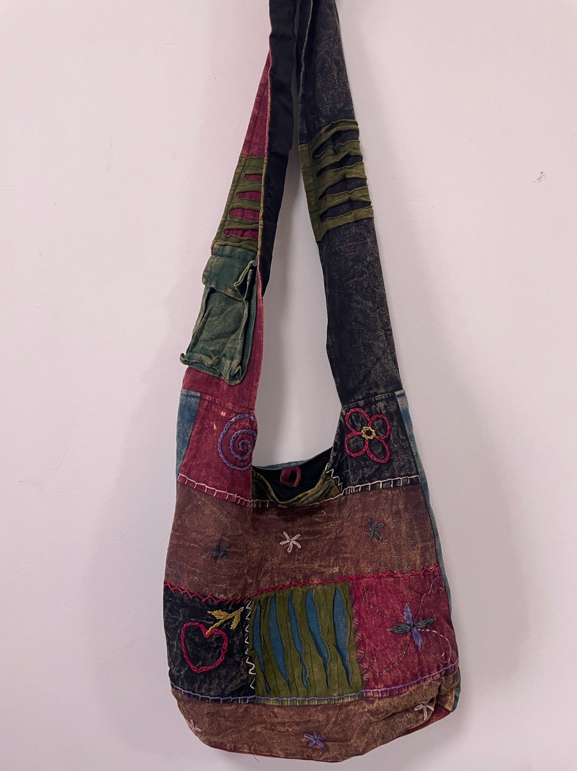 Nepalese women's bags, net red bags, handmade bags, large-capacity shoulder bags, travel outdoor storage, cross-body bags