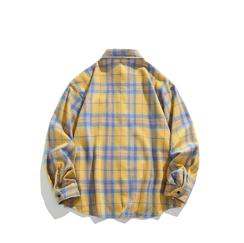 Spring and Autumn Casual Lapel Shirt Fashion Port Style