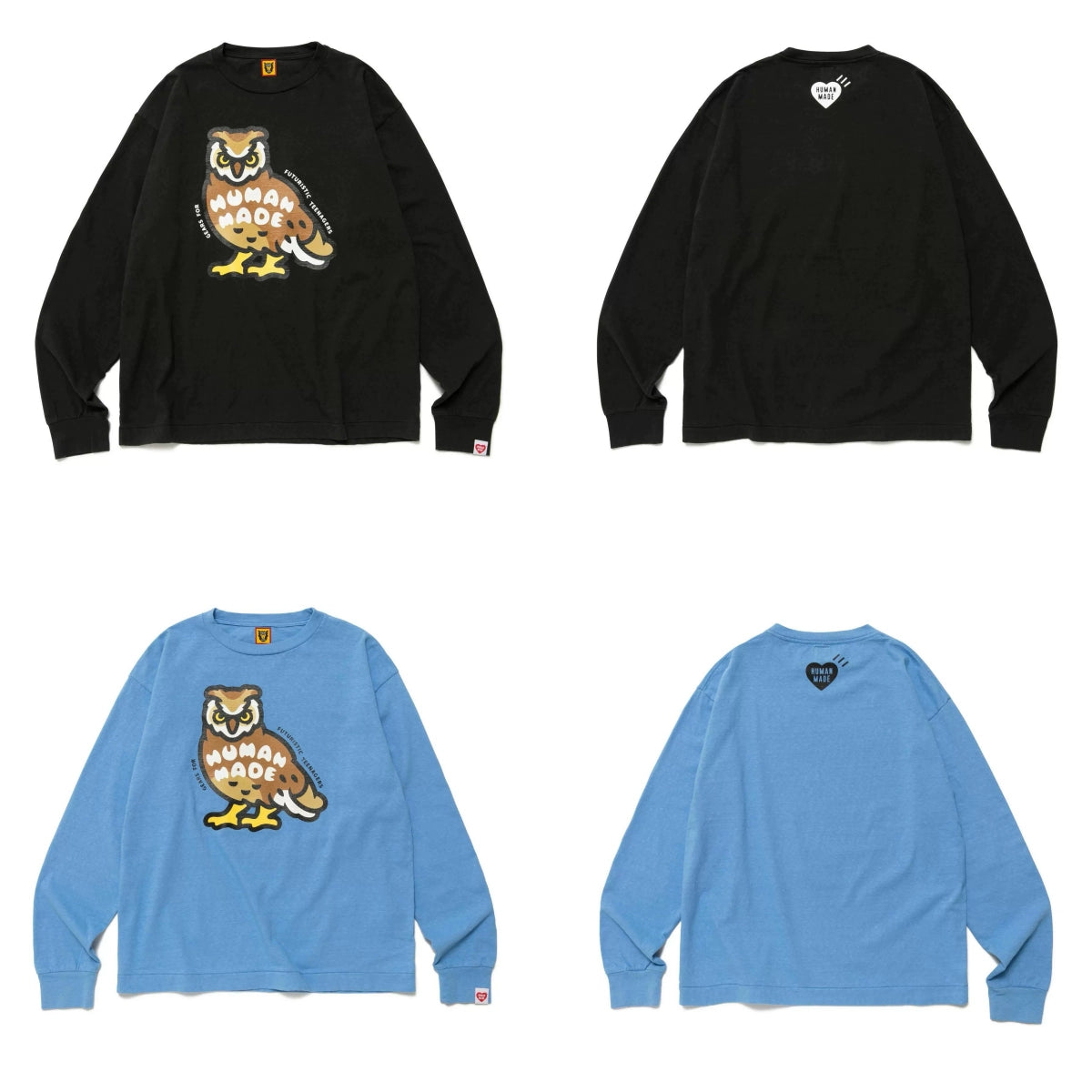 Japanese cartoon animal print heavy print long sleeve T-shirt bottom shirt T-shirt