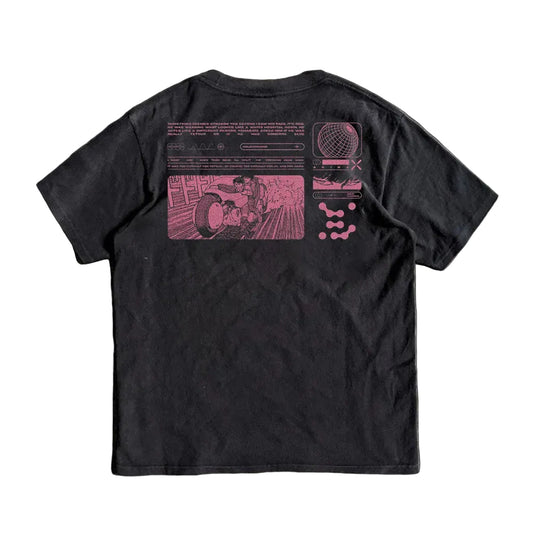 American Retro Letter Print T-Shirt - 220G Short Sleeve & 260G Long Sleeve Streetwear Tee for Men