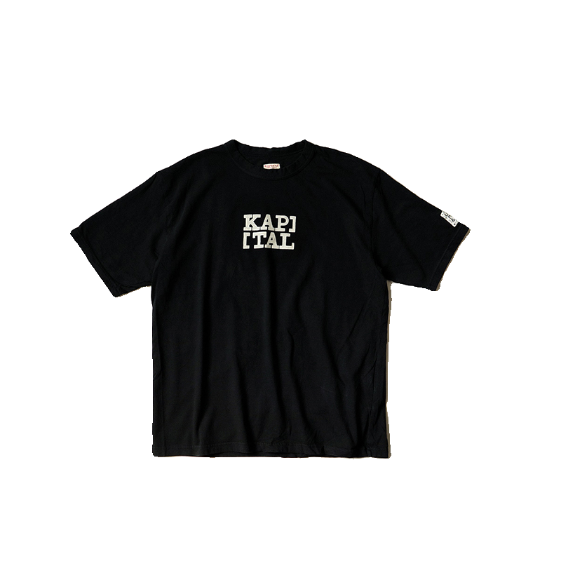 Japanese casual unisex trend print logo short sleeve T-shirt