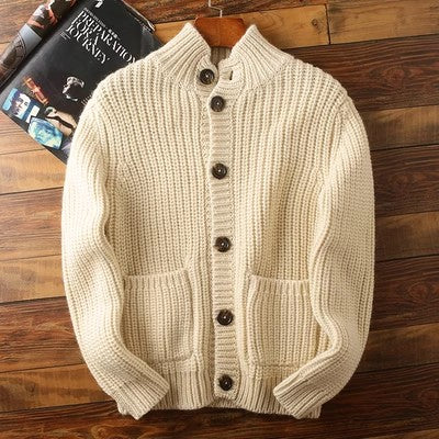 Heavy rare! Italy order men's autumn and winter thick sweater s cardigan clothescoat