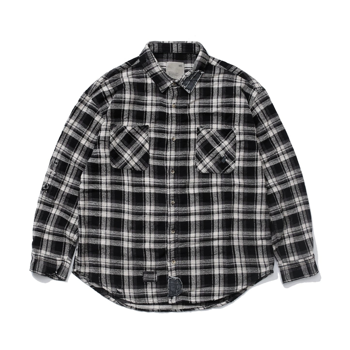 Long sleeve plaid shirt heavy