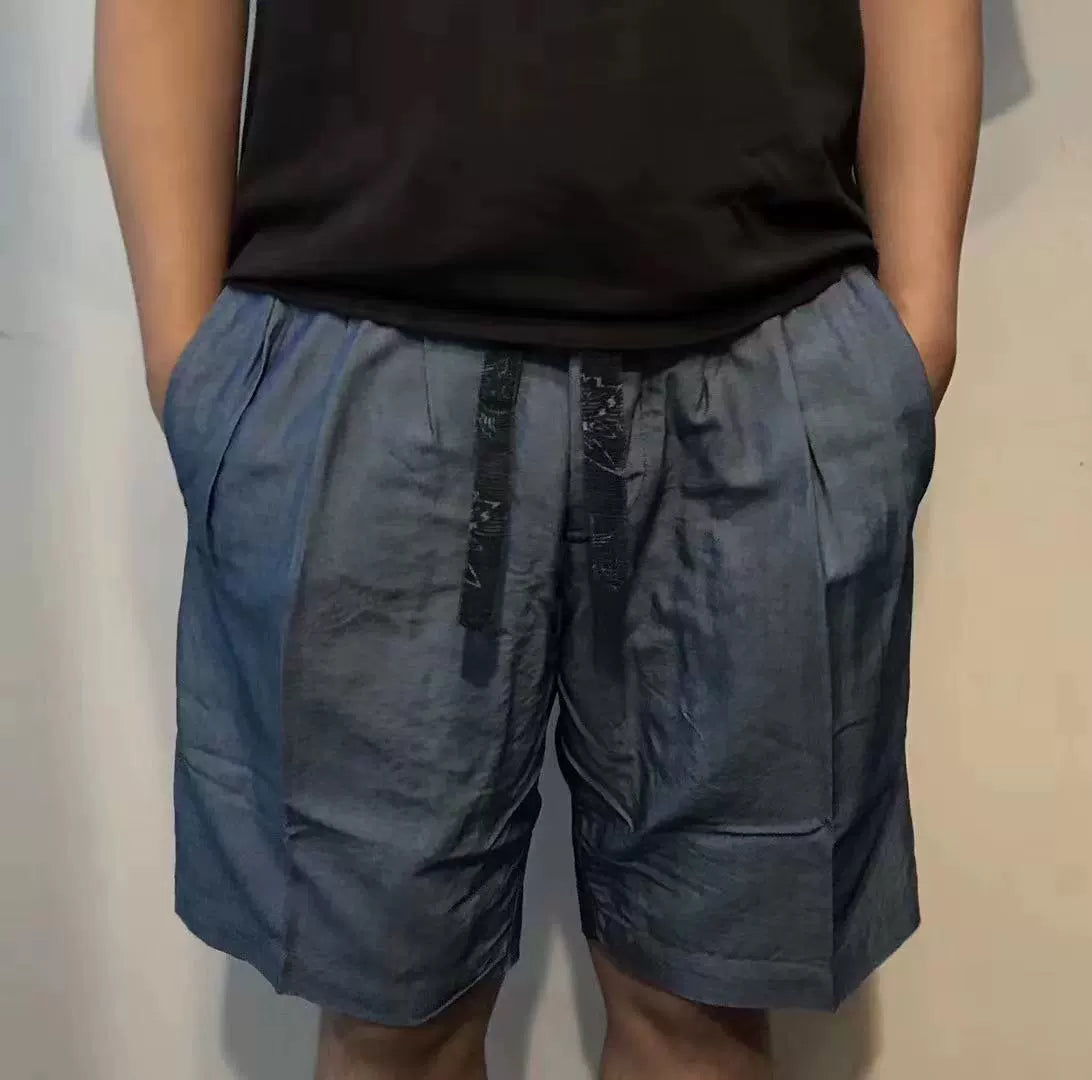 ICT HAKAMA overseas limited cashew flower ancient cloth belt casual tide shorts