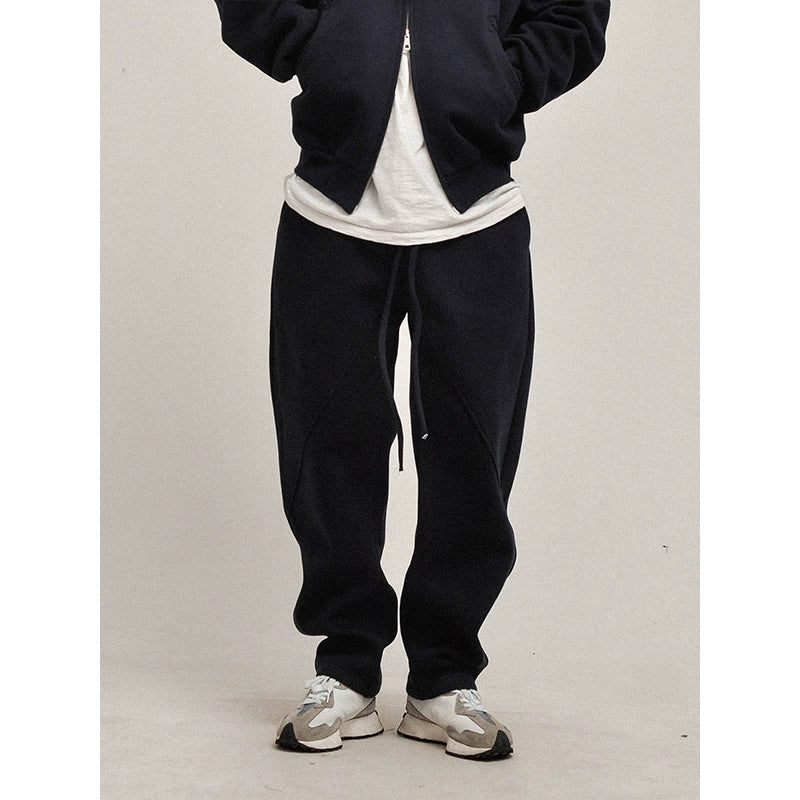 Weighing 500 grams! It is not easy to pill and not deformed! Three-dimensional tailoring, versatile, loose cutter pants, sweatpants, slacks