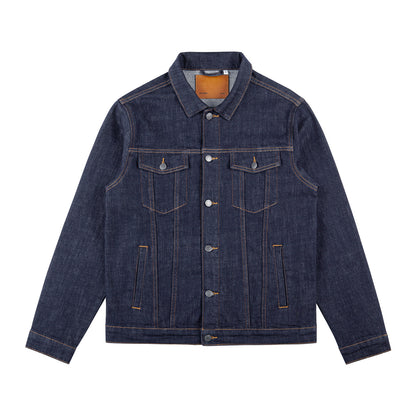 Classic Fade-Resistant Denim Jacket – Stretch Fit Casual Streetwear