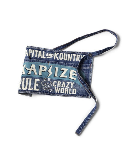 Japanese Vintage Letter Canvas Denim Apron Waist Bag – Niche Unisex Accessory