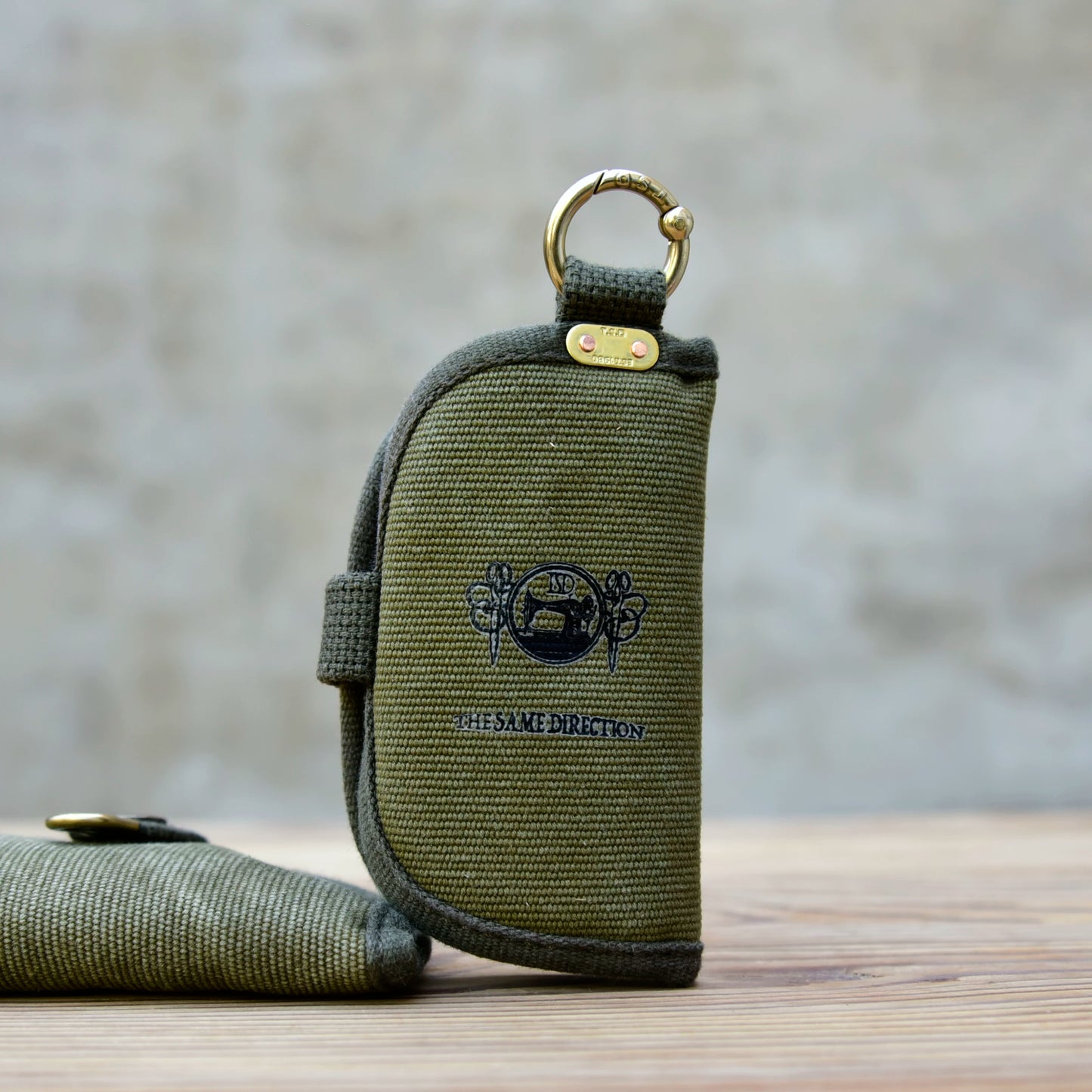 Vintage Canvas Key Pouch – Brass Hardware Artisan Gift – Japanese vintage | yamalin clothes | Yamalinclothes