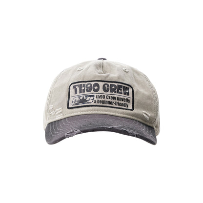 Distressed Trucker Baseball Cap – American Retro Cotton Geometric Unisex – cap | japanese streetwear | vintage workwear | unisex | Yamalinclothes