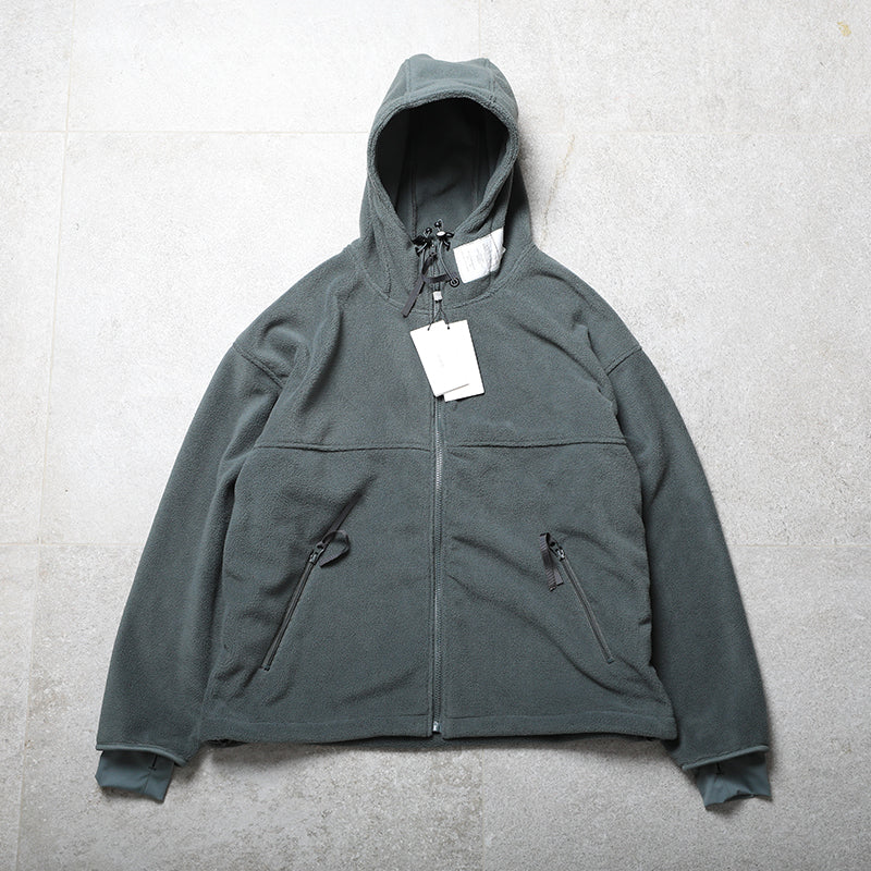 Outdoor Windproof Warm Military Style Hooded Fleece Jacket in stock