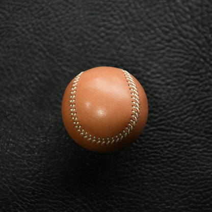 Handmade Vegetable-Tanned Cowhide Baseball – Artisan Leather Collectible