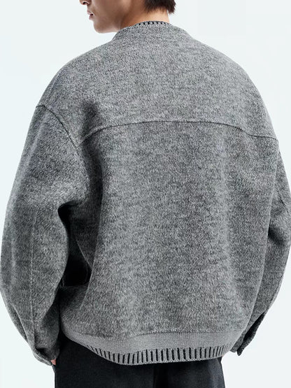 100% Wool Double-Faced Wool Jacket – Japanese Loose Unisex – Coats Jackets | japanese streetwear | vintage workwear | unisex | Yamalinclothes