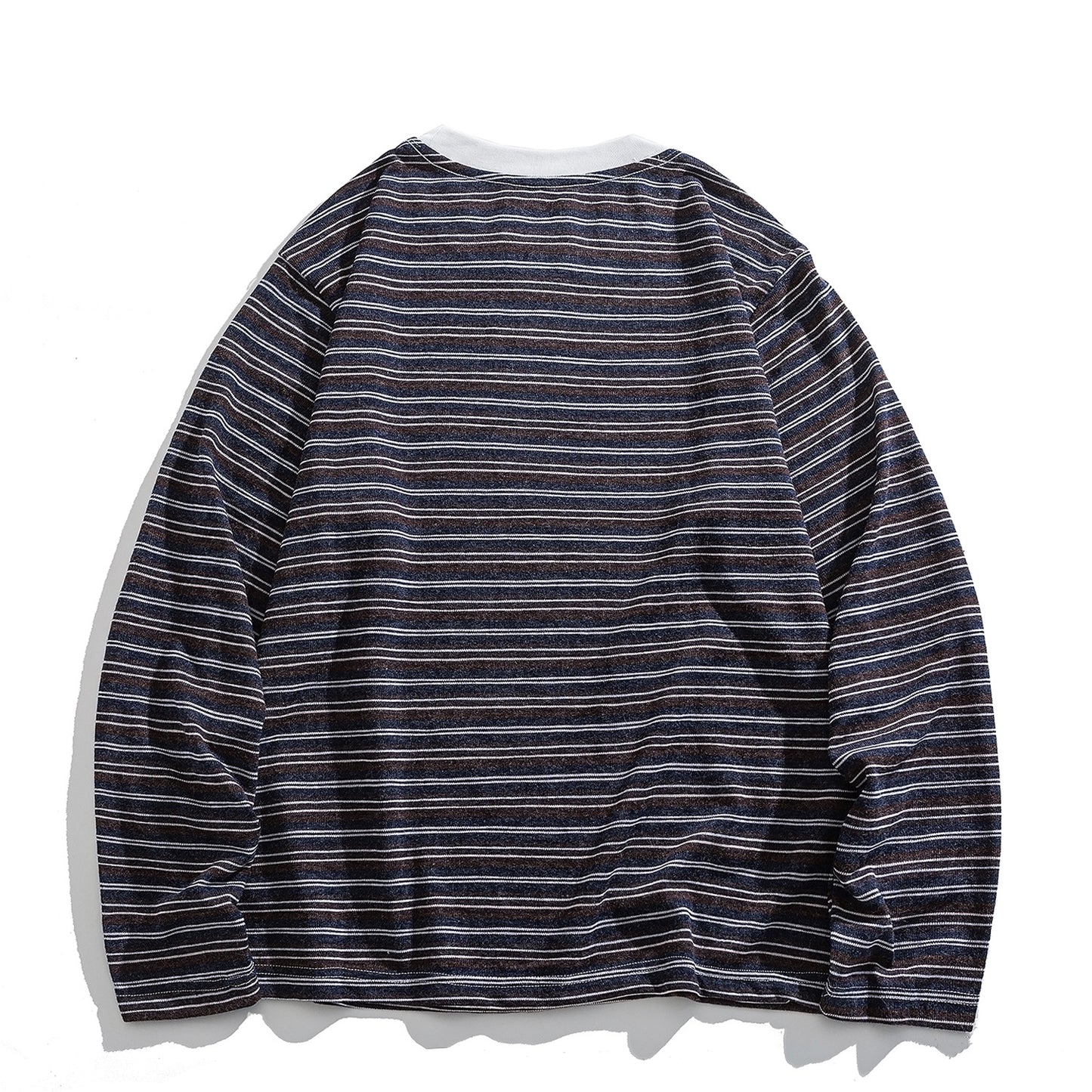 Japanese Vintage Stripe Long-Sleeve T-Shirt – Relaxed Unisex Base Layer Top