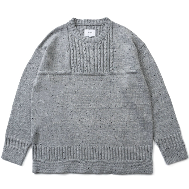 Autumn and winter retro clothing personality color cotton twist woven wool sweater pullover loose casual sweater men and women