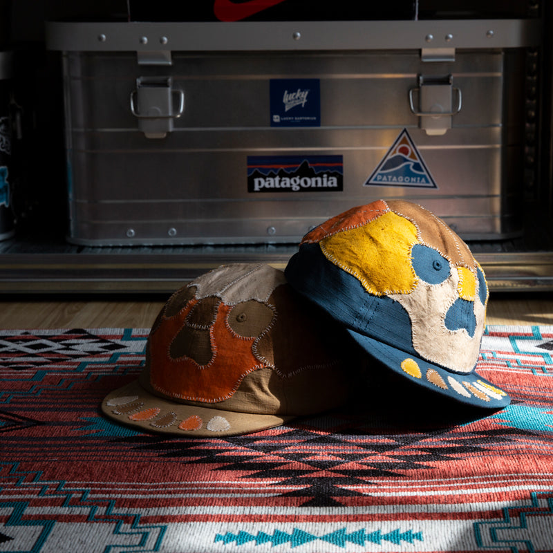 Handmade stickers embroidered short brim cap cartoon skull hat men and women