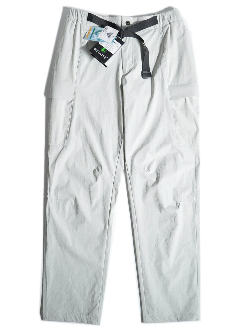 Spring/summer thin mountain outdoor quick-dryer energy wind multi-pocket cargo pants loose straight slim fit stretch slacks