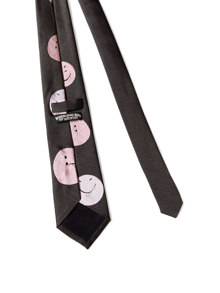 Smiling face tie niche design high-grade all-matching casual personality trend tie