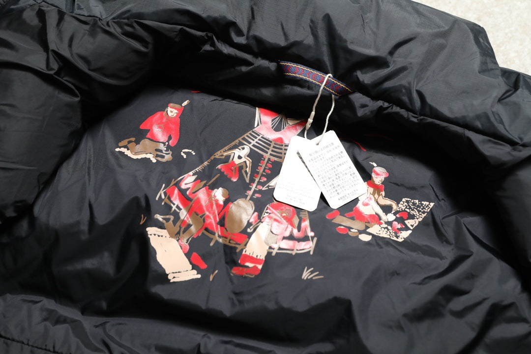 High quality Kpit Hirata Kazuhiro reversible down jacket vest male Yu Wenle Japanese stand up collar cargo vest
