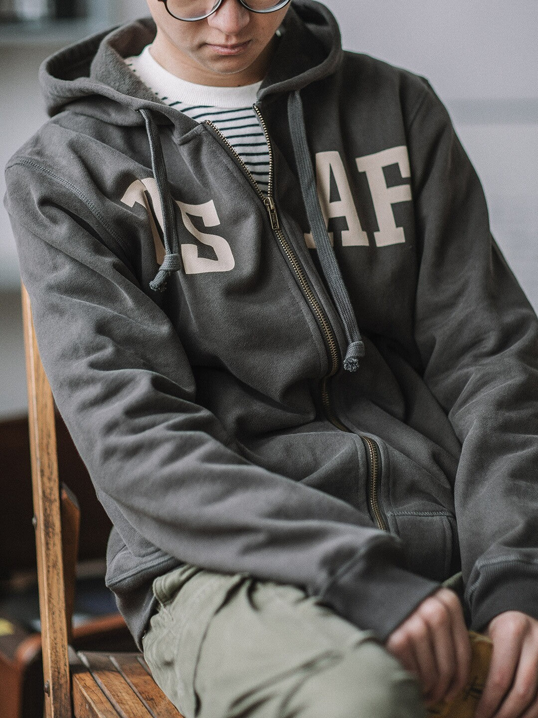 Heavy Zip Hoodie – American Retro Military Print Workwear Thickened Unisex – hoodie | japanese streetwear | vintage workwear | unisex | Yamalinclothes
