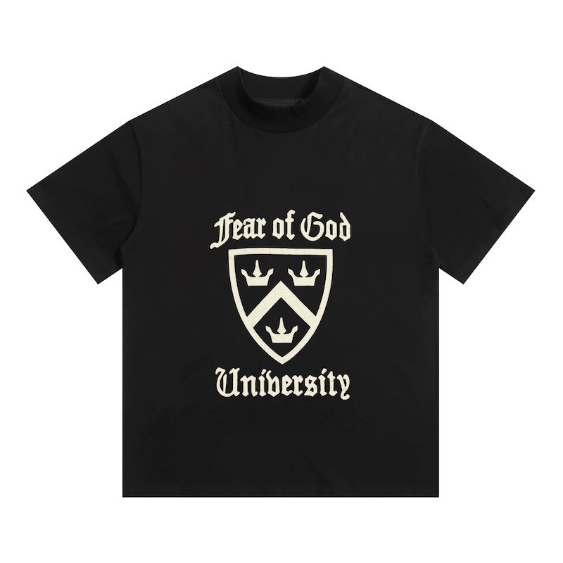 right edition American retro high street print short sleeve T-shirt