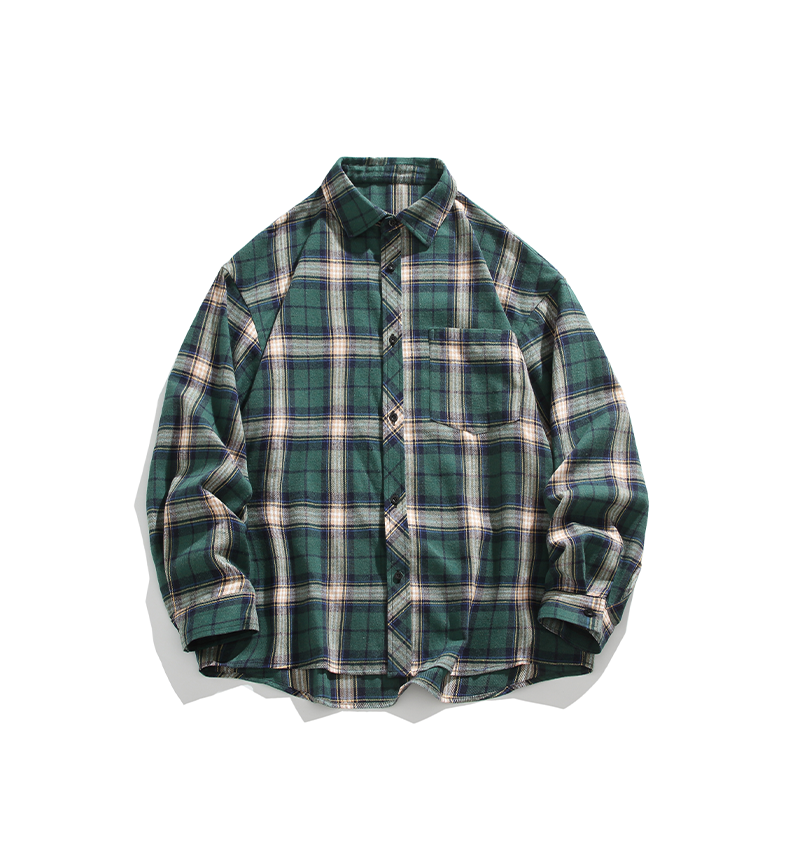 Spring and Autumn Casual Lapel Shirt Fashion Port Style