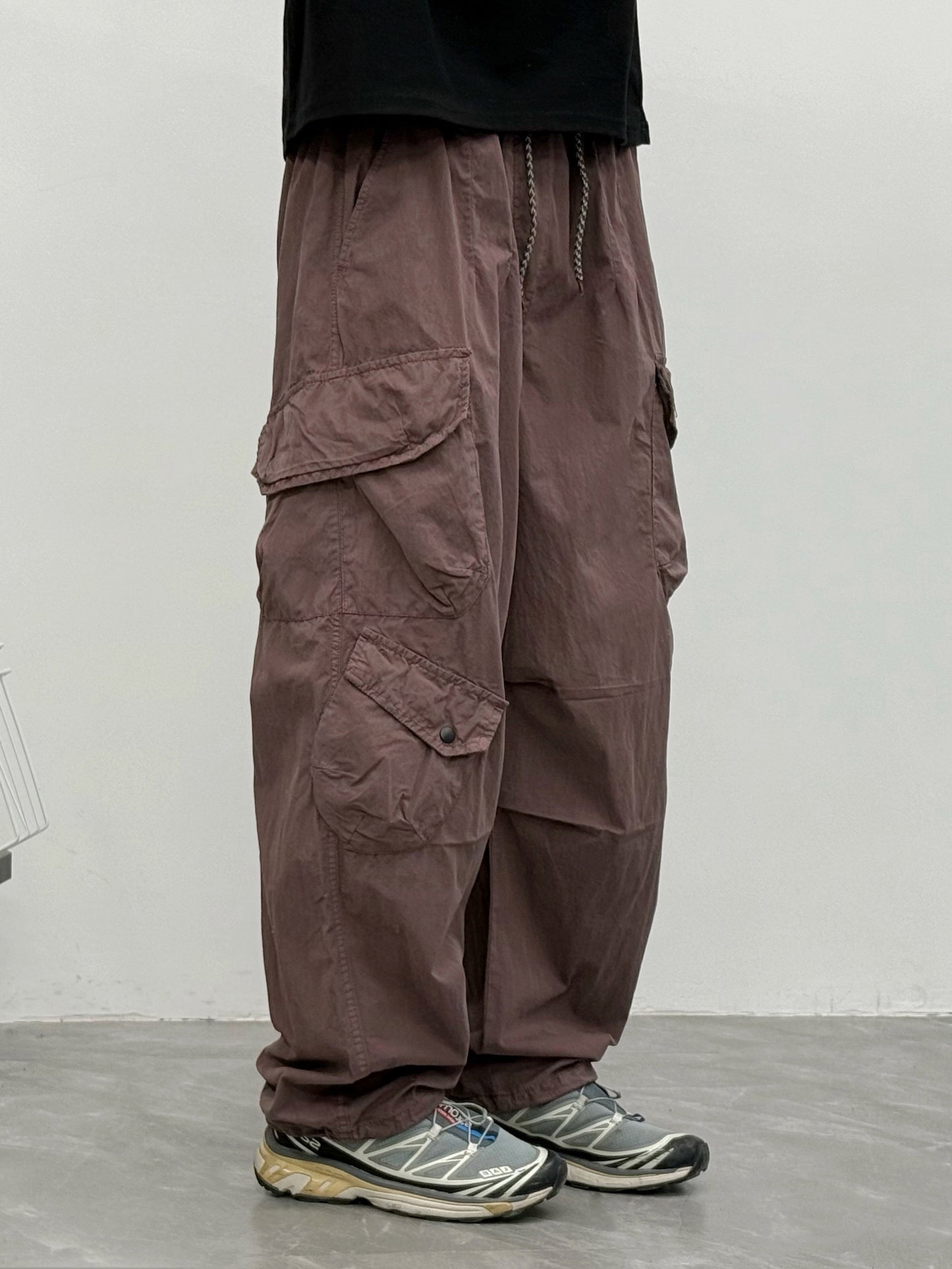 Japanese Multi-Pocket Cargo Work Pants – Men's Loose Straight-Leg Jogger