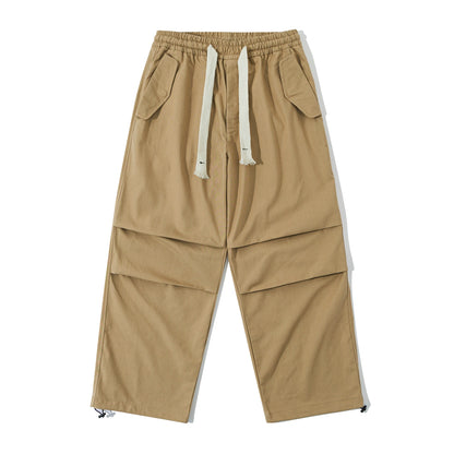 Cotton and linen blend comfortable summer men's pants Japanese versatile casual trousers