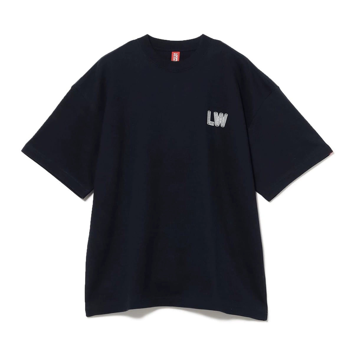 Japanese letter print short-sleeved T-shirt for men pure cotton loose casual T-shirt