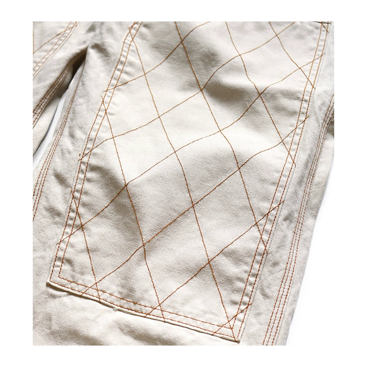 Japanese casual loose fashion two-tone gold thread logging pants cargo trousers