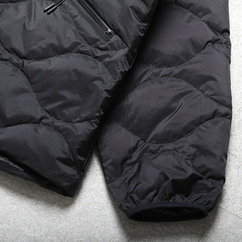 Down robe jacket Wave-shaped down jacket