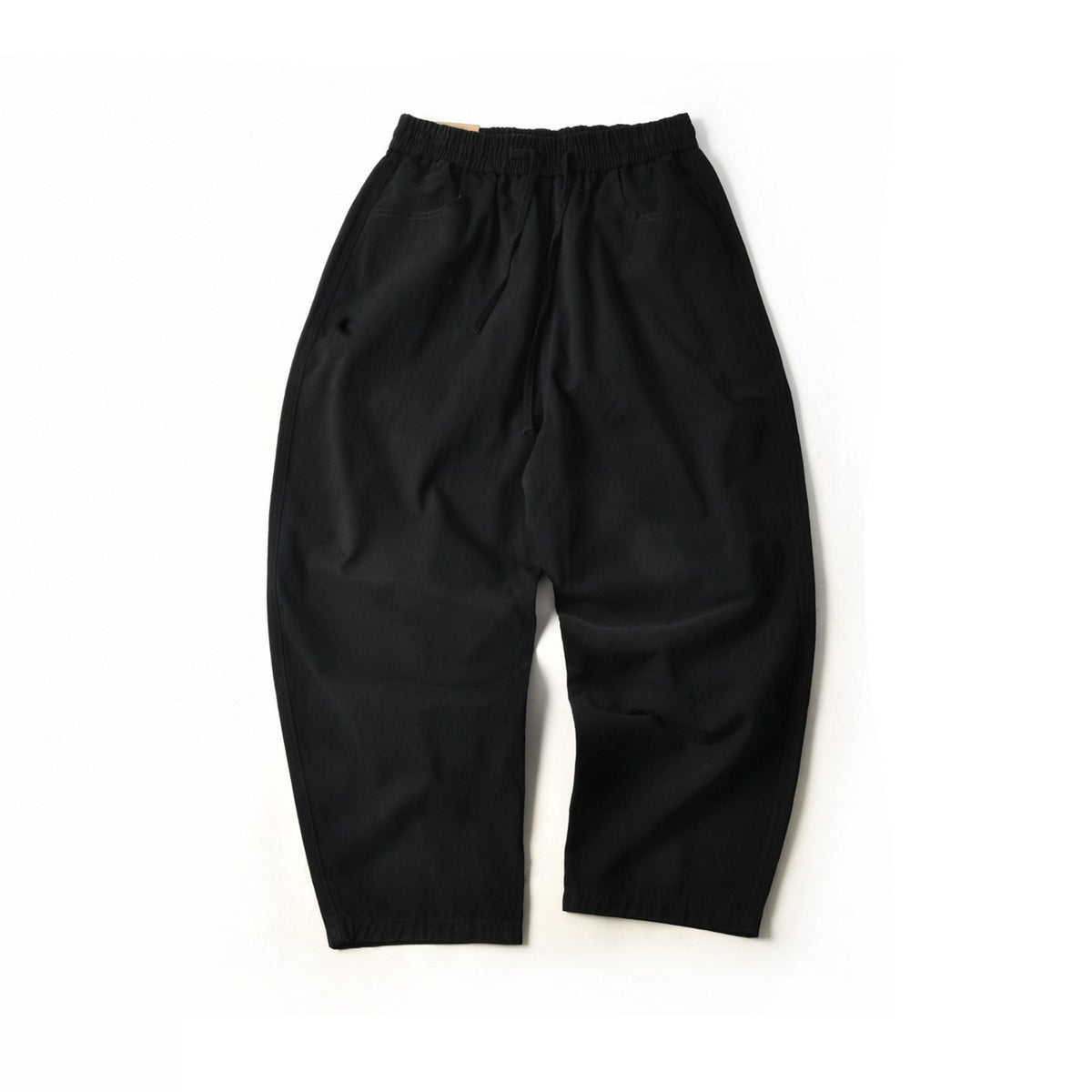 Cotton Balloon Pants – Washed Twill & Drawstring Waist | Yamalinclothes