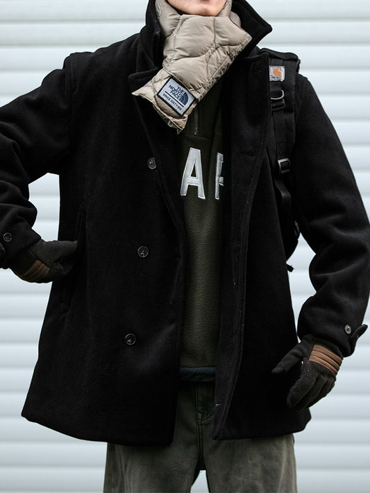 Double-Breasted Coat – Padded Relaxed Fit