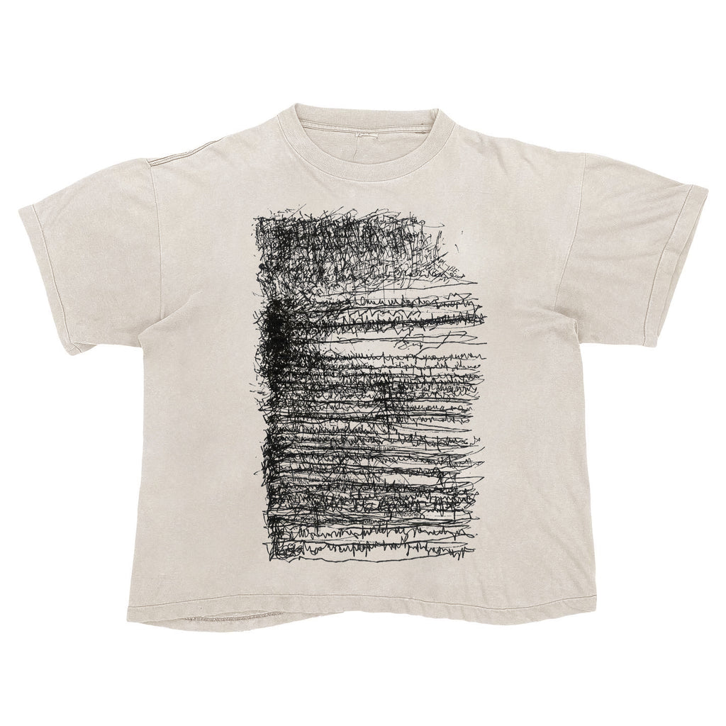 Tattoo Distressed Gradient Wash Short Sleeve Ripped Decadent Dark Dark T-shirt