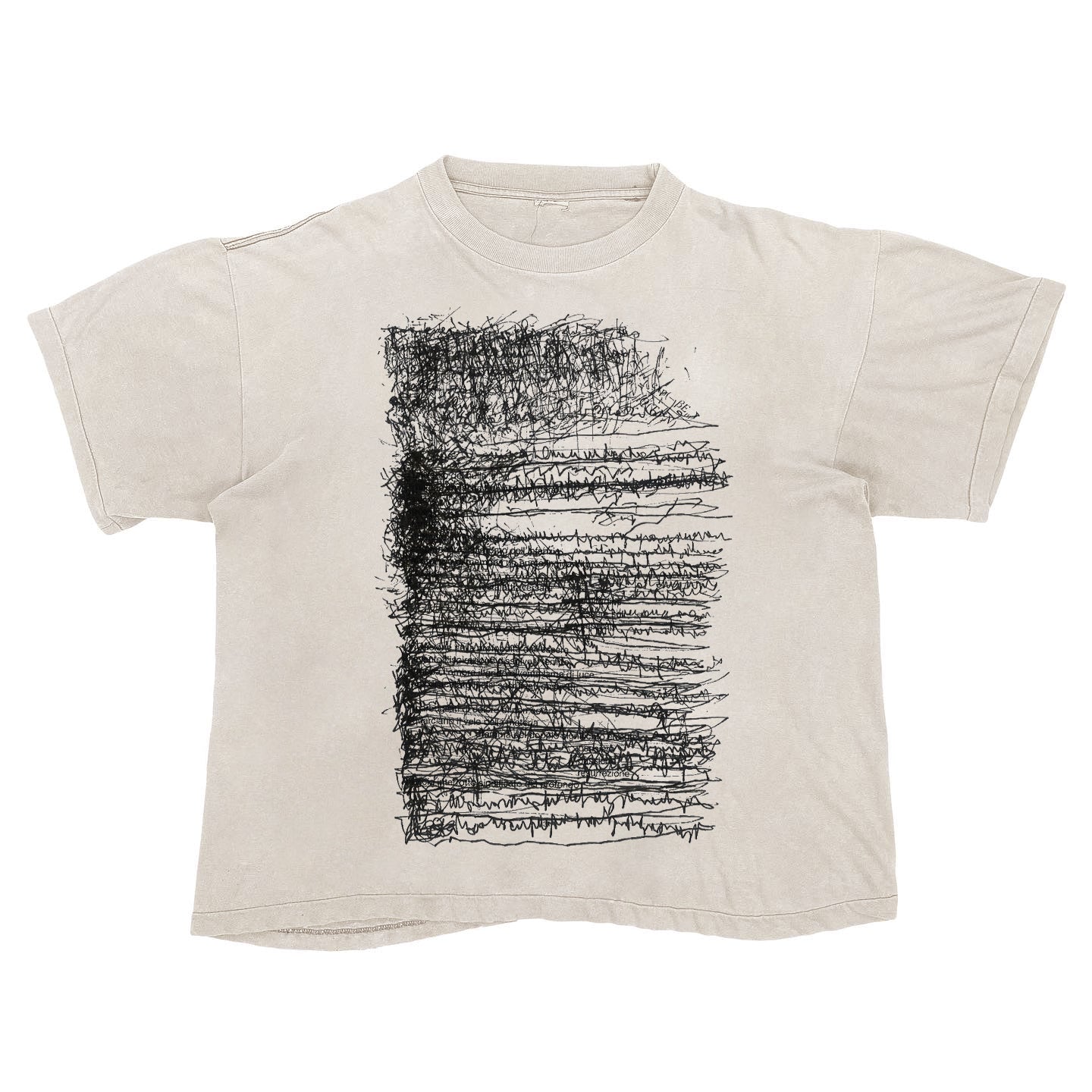 Tattoo Distressed Gradient Wash Short Sleeve Ripped Decadent Dark Dark T-shirt