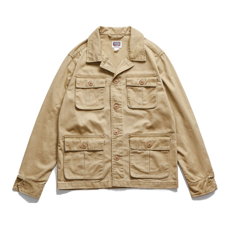 American Vintage M65 Multi-Pocket Cargo Lapel Jacket – Unisex Cotton – Japanese vintage | yamalin clothes | Yamalinclothes