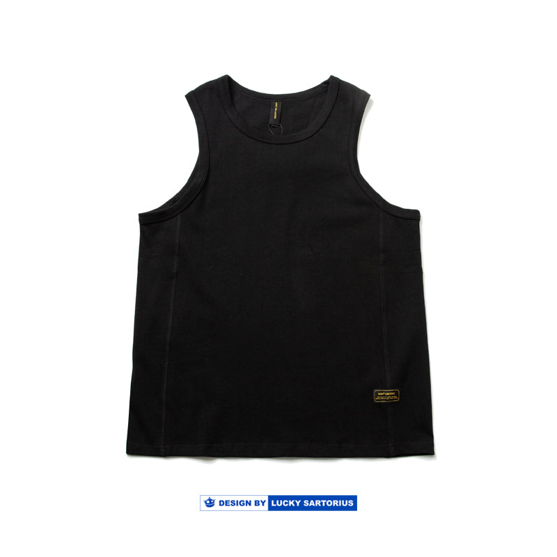Summer cotton 320g sweat vest youth casual loose sleeveless T-shirt
