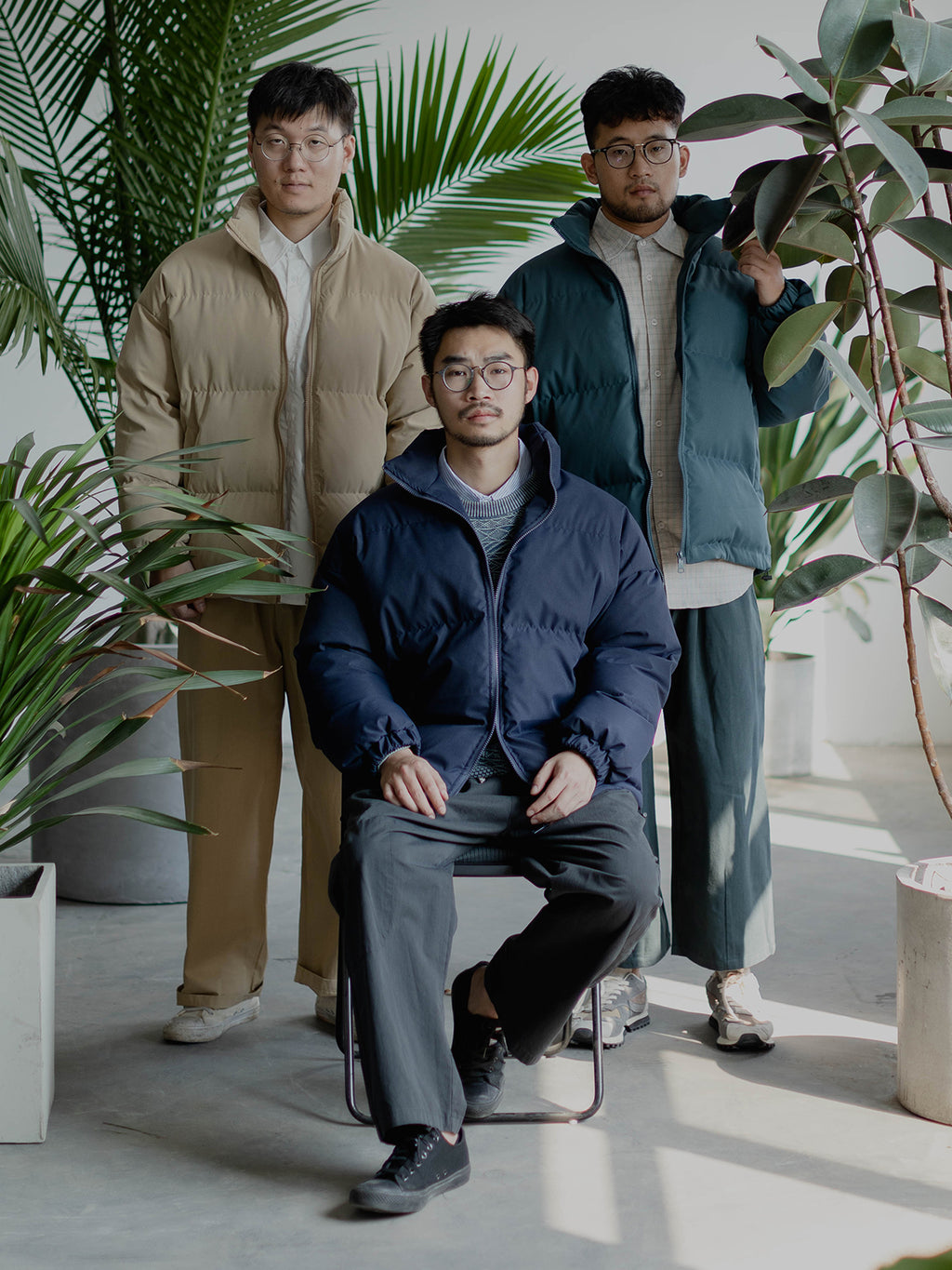 Japanese short bread jacket men's black stand-up collar cotton jacket in winter thick cotton jacket loose warm jacket