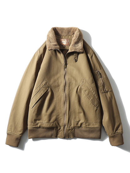 American Vintage Washed Twill Flight Jacket – Oversized Unisex