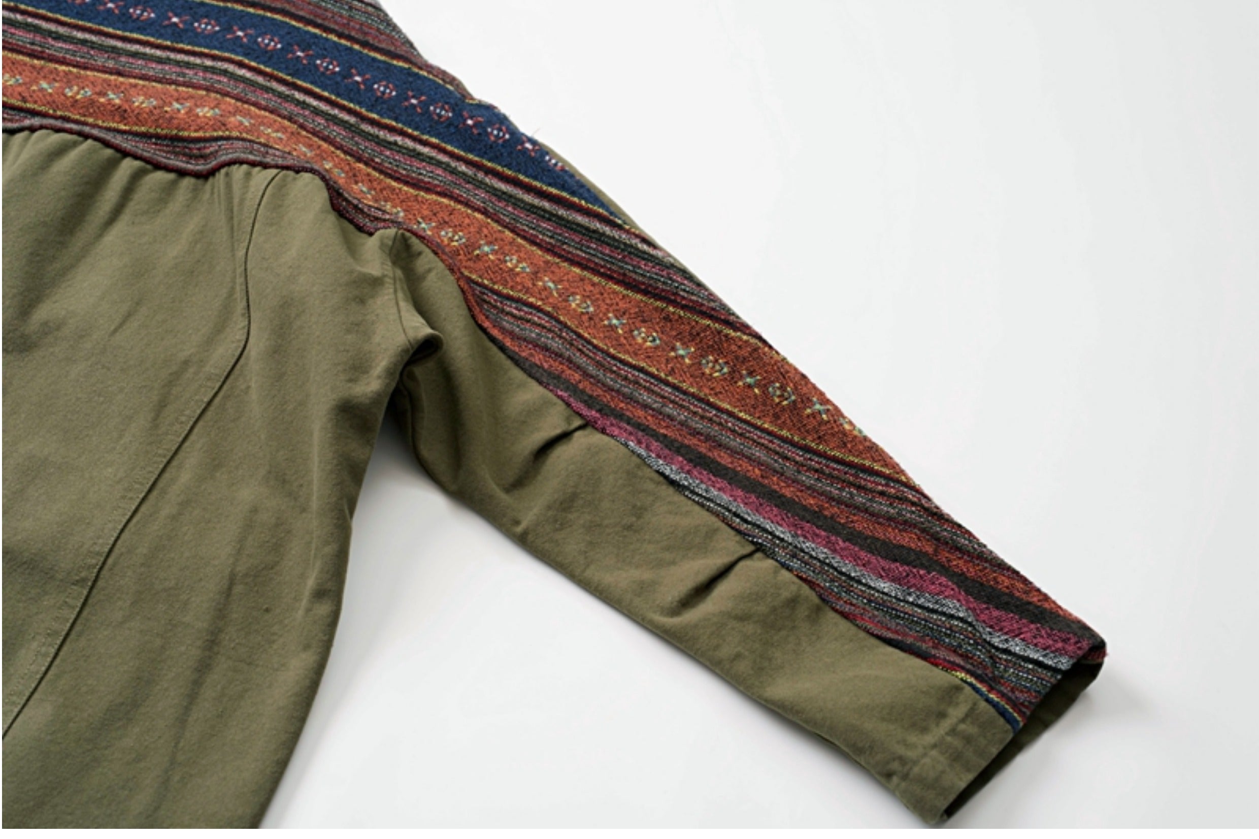 Japanese retro Aramco Kaji ethnic style spliced robe jacket for men and women loose distressed washed cargo jacket tide