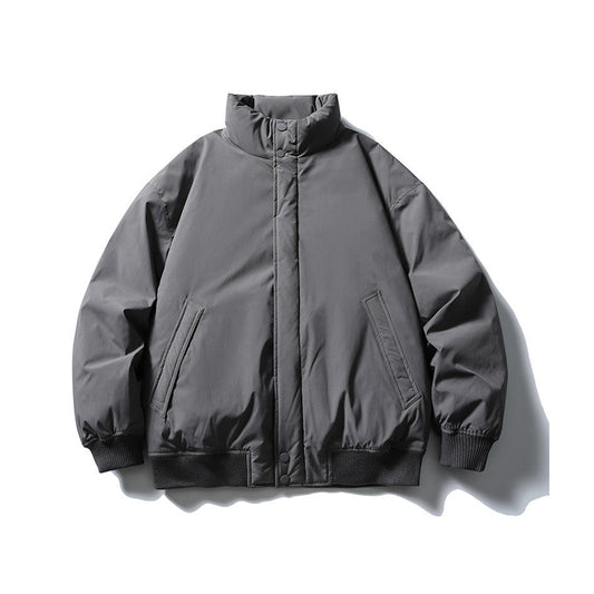 Duck Down Jacket – Stand Collar & Ribbed Hem | Yamalinclothes