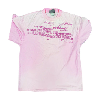 Graphic T-Shirt – Faded Typography & Dip-Dye Finish | Yamalinclothes