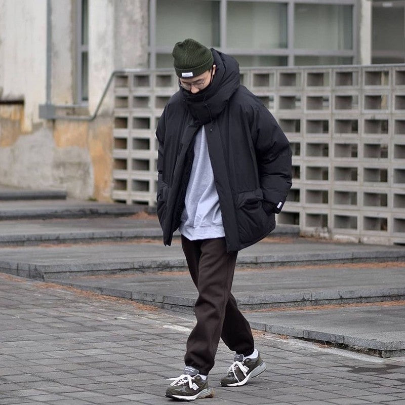 Fall/Winter Thickened Waterproof Men's and Women's Loose Hooded Functional Down Jacket