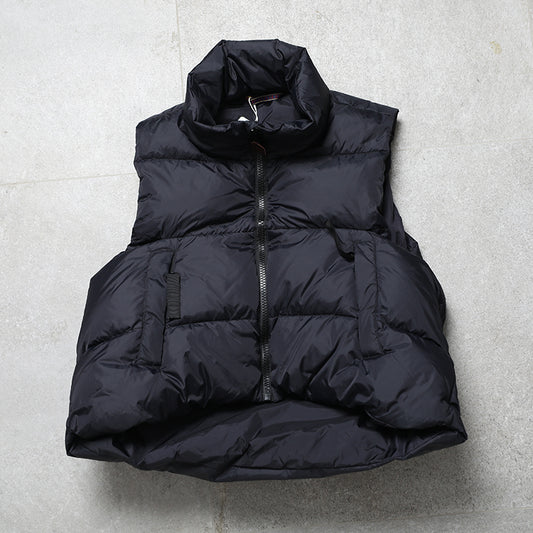 reversible printed multi-pocket couple down vest Yu Wenle in stock