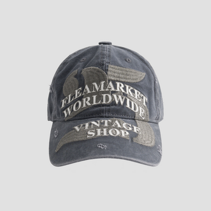 Washed Letter Embroidered Baseball Cap – Vintage Contrast Unisex – cap | japanese streetwear | vintage workwear | unisex | Yamalinclothes
