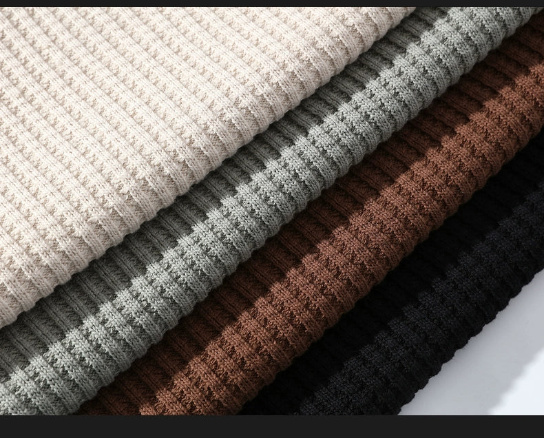 Temperament turtleneck sweater men's winter thickened and versatile solid color trend underwear with a base knit