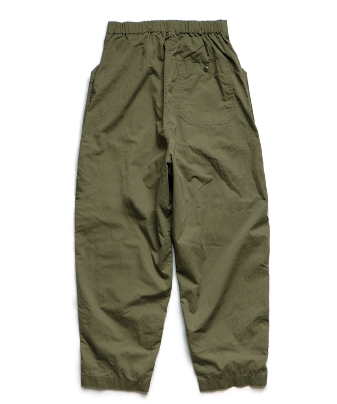 21SS Tapered Army Green Buttoned Military Style Casual Pants