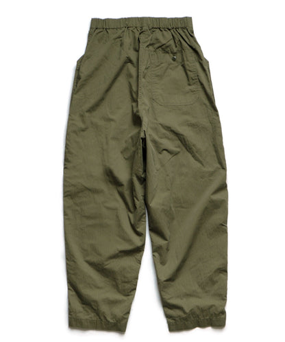21SS Tapered Army Green Buttoned Military Style Casual Pants