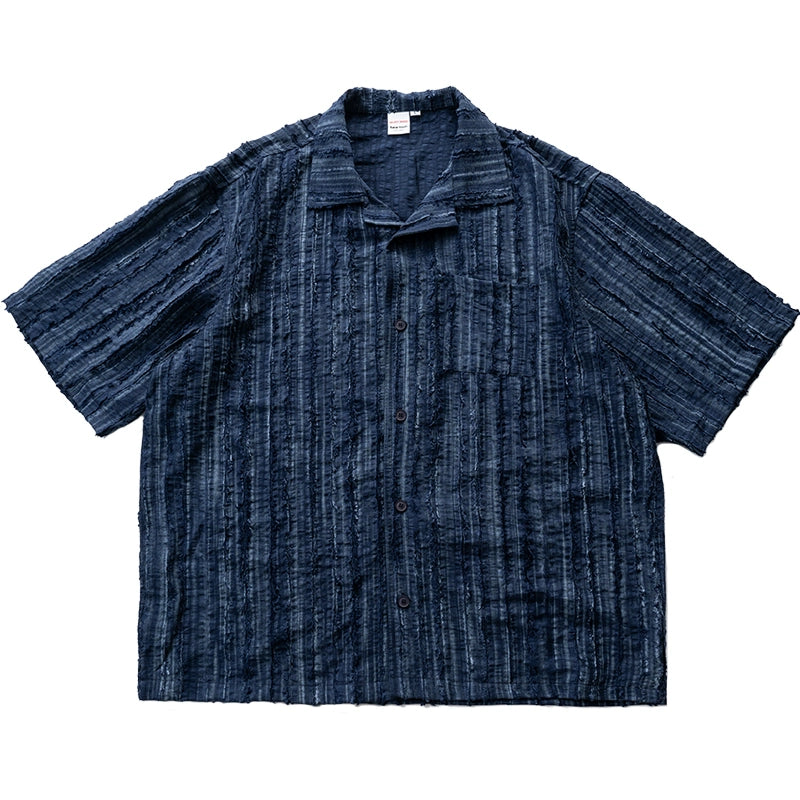 Ice feeling skin-friendly short-sleeved shirt loose casual lazy summer shirt coat men and women