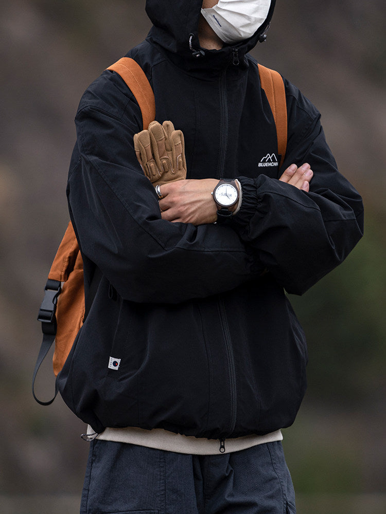 Waterproof Hooded Outdoor Workwear Jacket – Mountain Oversized Unisex